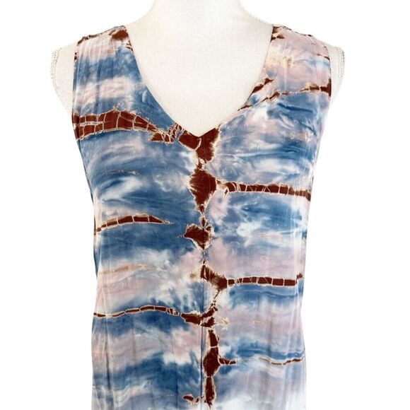 XCVI Womens Maxi Dress Bohemian Festival Size Medium Flowy Sleeveless Travel - Picture 5 of 7